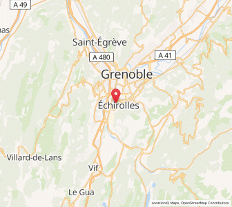 Map of Échirolles, Auvergne-Rhône-Alpes