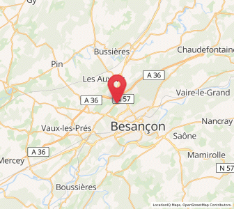 Map of École-Valentin, Bourgogne-Franche-Comté