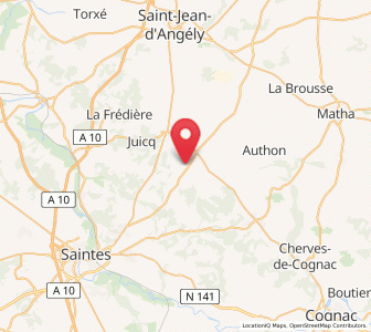 Map of Écoyeux, Nouvelle-Aquitaine