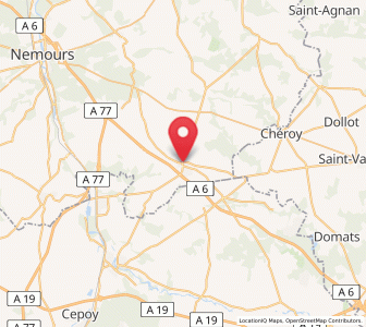 Map of Égreville, Île-de-France