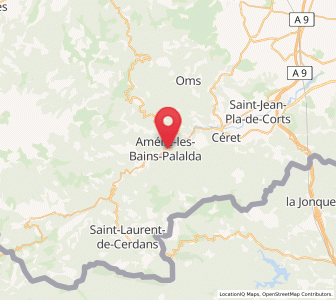 Map of els Banys d'Arles, Occitanie