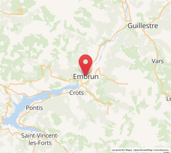 Map of Embrun, Provence-Alpes-Côte d'Azur