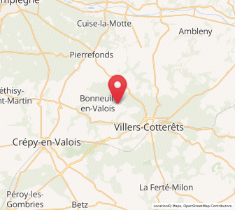 Map of Éméville, Hauts-de-France