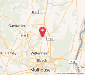 Map of Ensisheim, Grand Est
