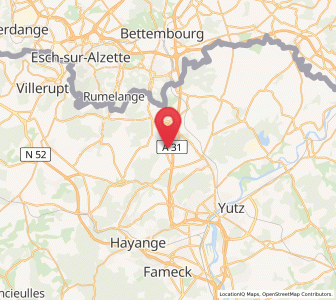 Map of Entrange, Grand Est
