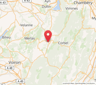 Map of Entre-Deux-Guiers, Auvergne-Rhône-Alpes