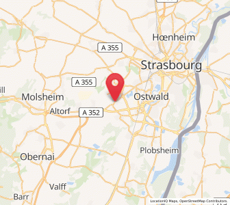 Map of Entzheim, Grand Est