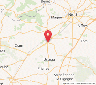 Map of Épannes, Nouvelle-Aquitaine