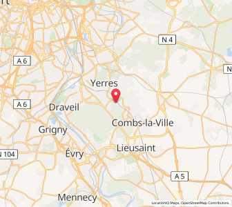 Map of Épinay-sous-Sénart, Île-de-France