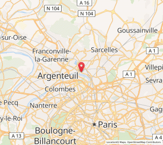 Map of Épinay-sur-Seine, Île-de-France