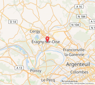 Map of Éragny, Île-de-France