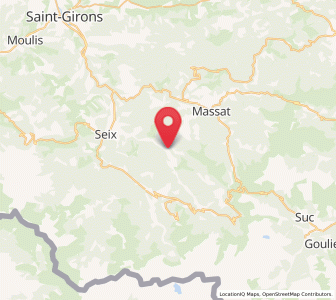 Map of Ercé, Occitanie