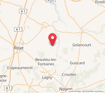 Map of Ercheu, Hauts-de-France