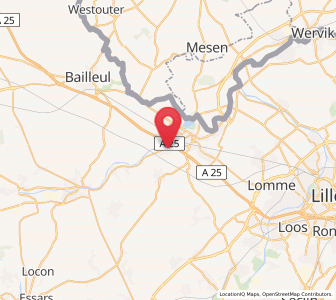 Map of Erquinghem-Lys, Hauts-de-France