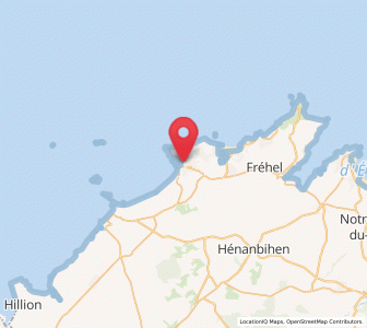 Map of Erquy, Brittany