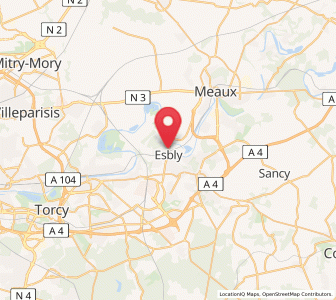 Map of Esbly, Île-de-France