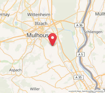 Map of Eschentzwiller, Grand Est