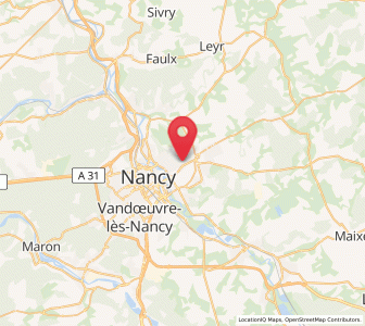 Map of Essey-lès-Nancy, Grand Est