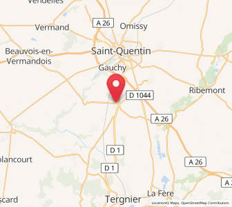 Map of Essigny-le-Grand, Hauts-de-France