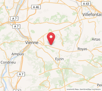 Map of Estrablin, Auvergne-Rhône-Alpes