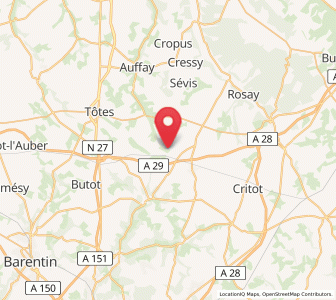 Map of Étaimpuis, Normandy