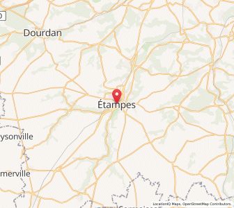 Map of Étampes, Île-de-France