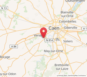 Map of Éterville, Normandy