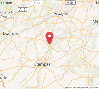 Map of Étréchy, Île-de-France