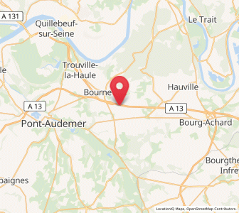 Map of Étréville, Normandy