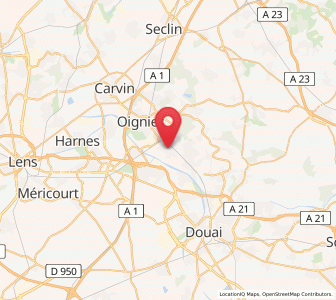 Map of Évin-Malmaison, Hauts-de-France