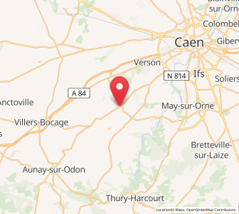 Map of Évrecy, Normandy