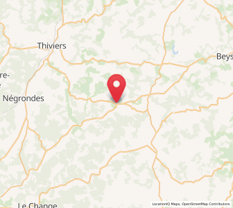 Map of Excideuil, Nouvelle-Aquitaine