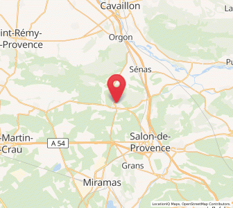 Map of Eyguières, Provence-Alpes-Côte d'Azur