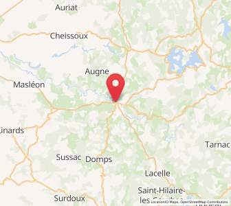 Map of Eymoutiers, Nouvelle-Aquitaine
