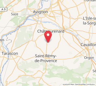 Map of Eyragues, Provence-Alpes-Côte d'Azur