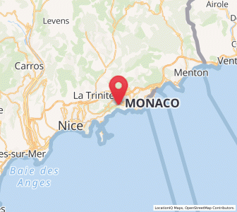 Map of Èze, Provence-Alpes-Côte d'Azur