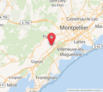 Map of Fabrègues, Occitanie