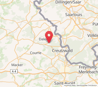 Map of Falck, Grand Est