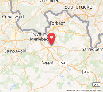 Map of Farébersviller, Grand Est
