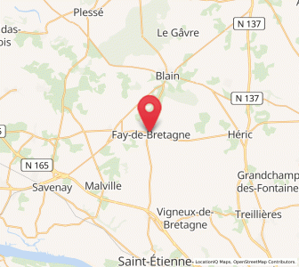 Map of Fay-de-Bretagne, Pays de la Loire