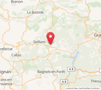 Map of Fayence, Provence-Alpes-Côte d'Azur