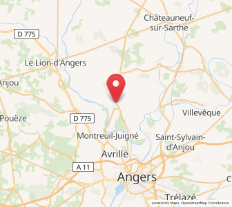 Map of Feneu, Pays de la Loire