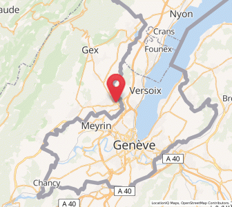 Map of Ferney-Voltaire, Auvergne-Rhône-Alpes