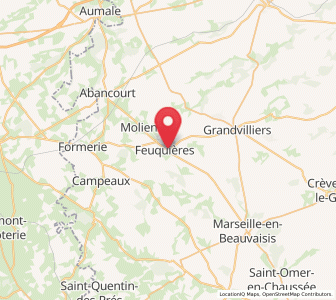 Map of Feuquières, Hauts-de-France