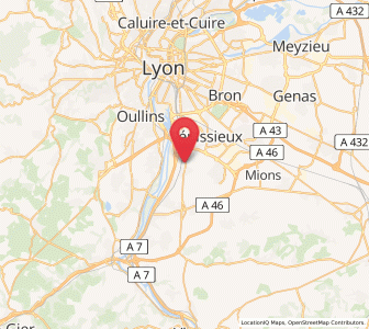 Map of Feyzin, Auvergne-Rhône-Alpes