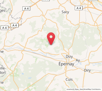 Map of Fleury-la-Rivière, Grand Est