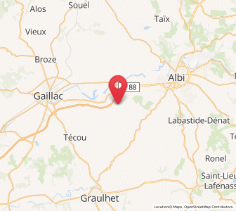 Map of Florentin, Occitanie