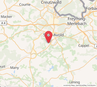 Map of Folschviller, Grand Est