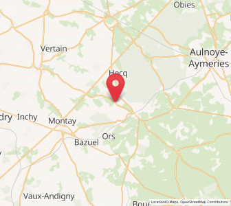 Map of Fontaine-au-Bois, Hauts-de-France