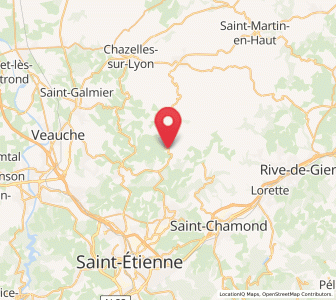Map of Fontanès, Auvergne-Rhône-Alpes